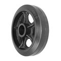 Durastar Wheel; 10X2.5 Rubber|Steel (Black); 1-3/16" Plain Bore 1025RS84B